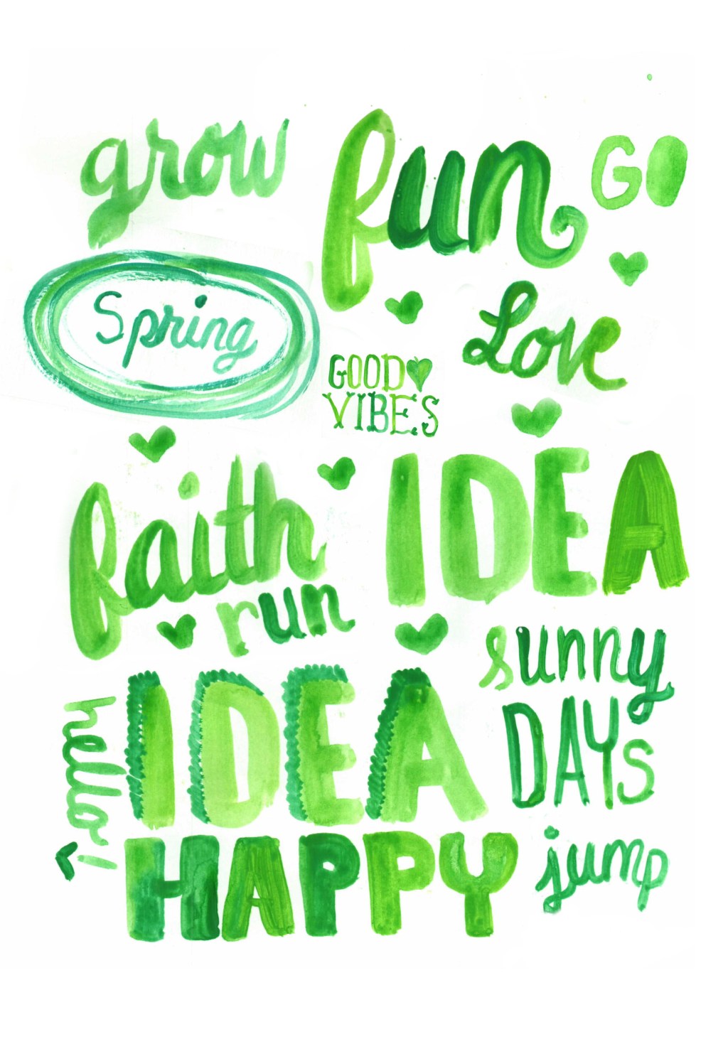 Fun Spring Hand Lettering Idea!