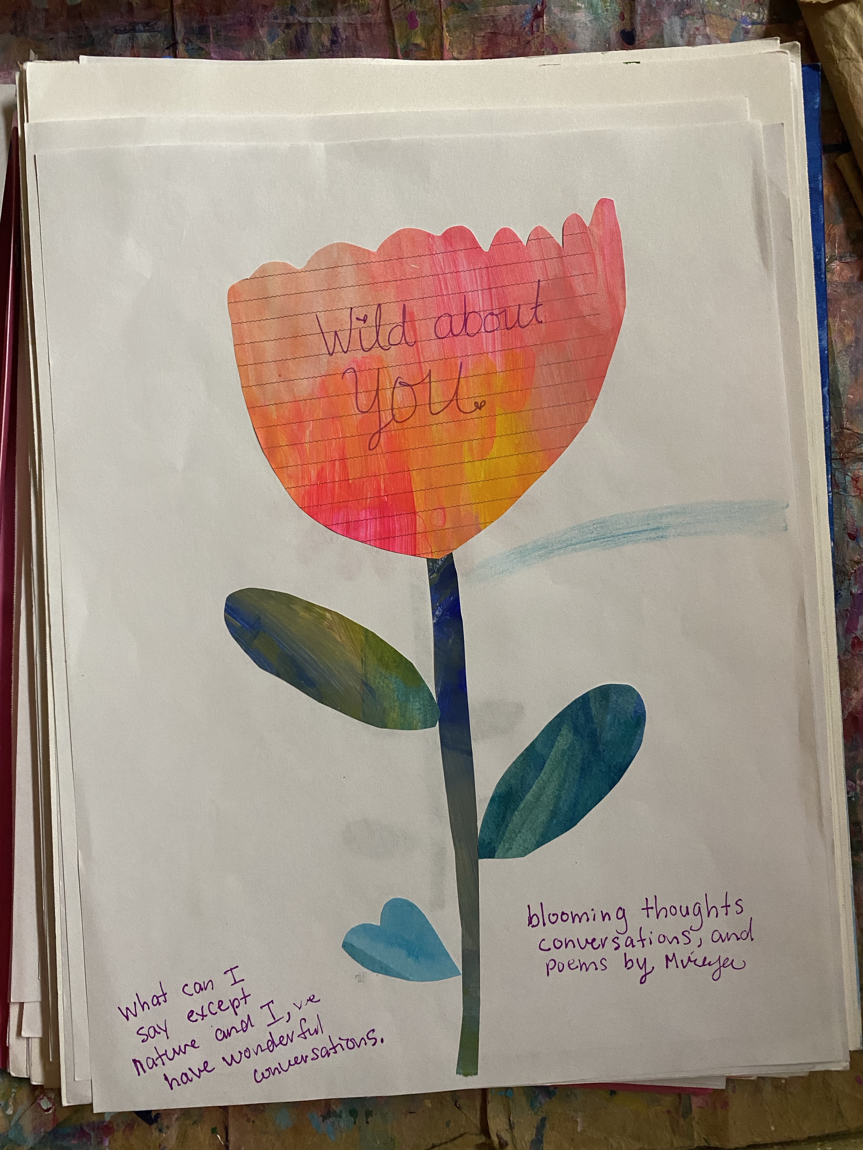 Wild About You Paper Collage