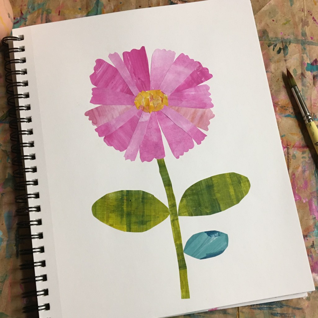 Flow with paper&nbsp;collage