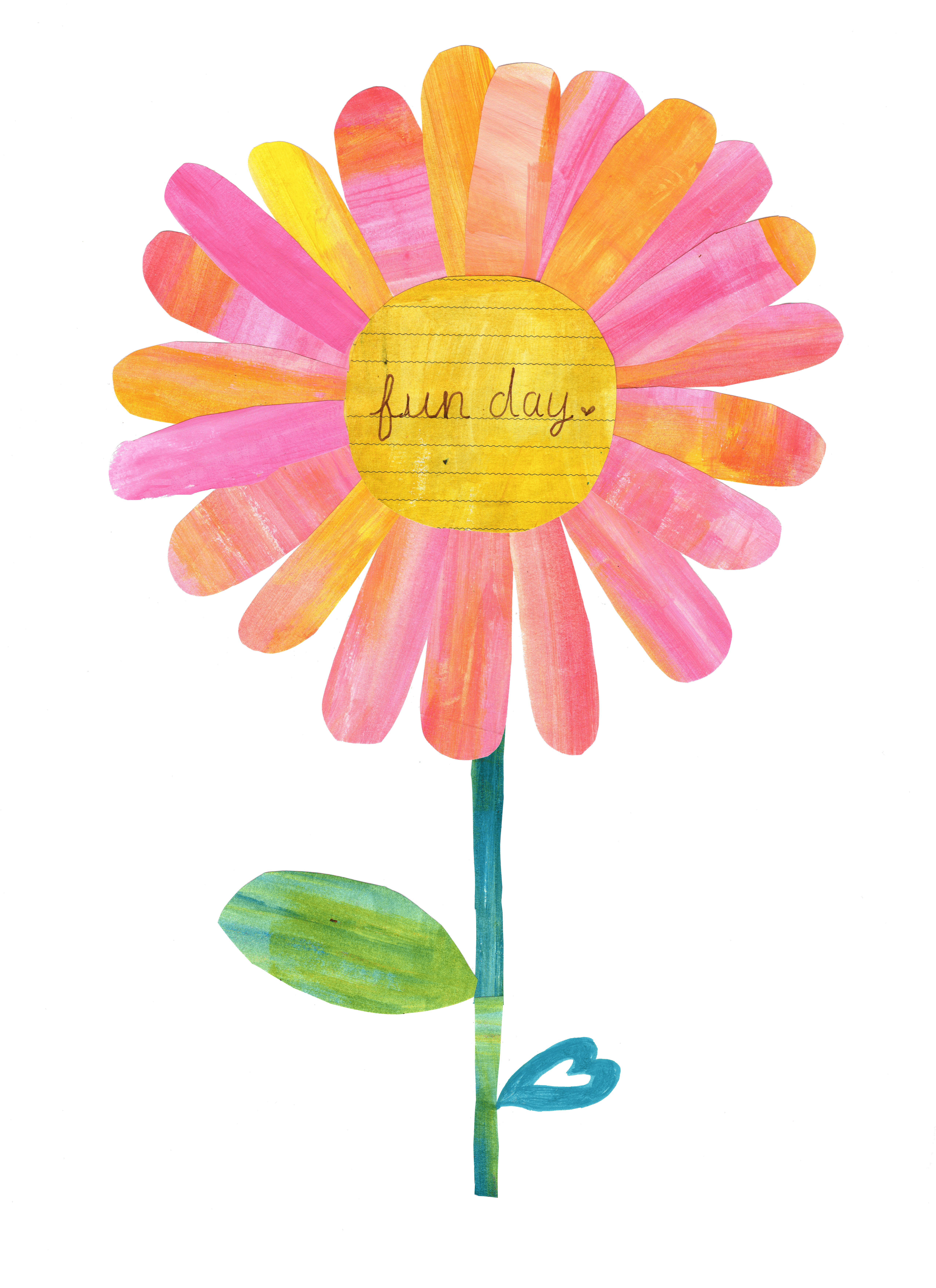 Oh, the Joy of Paper Collage Flowers!