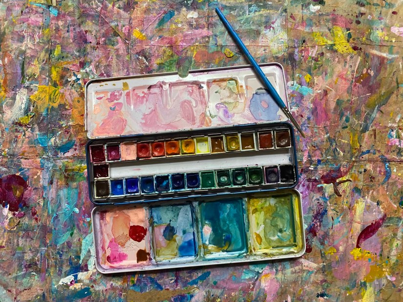 Phoenix set of 24 watercolors set