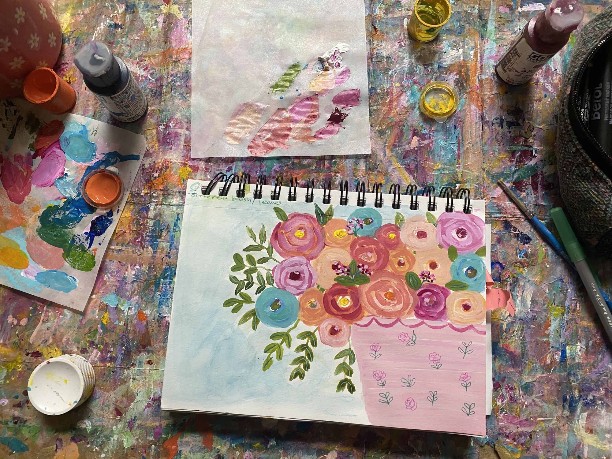 Wandering Around in My Art Journal