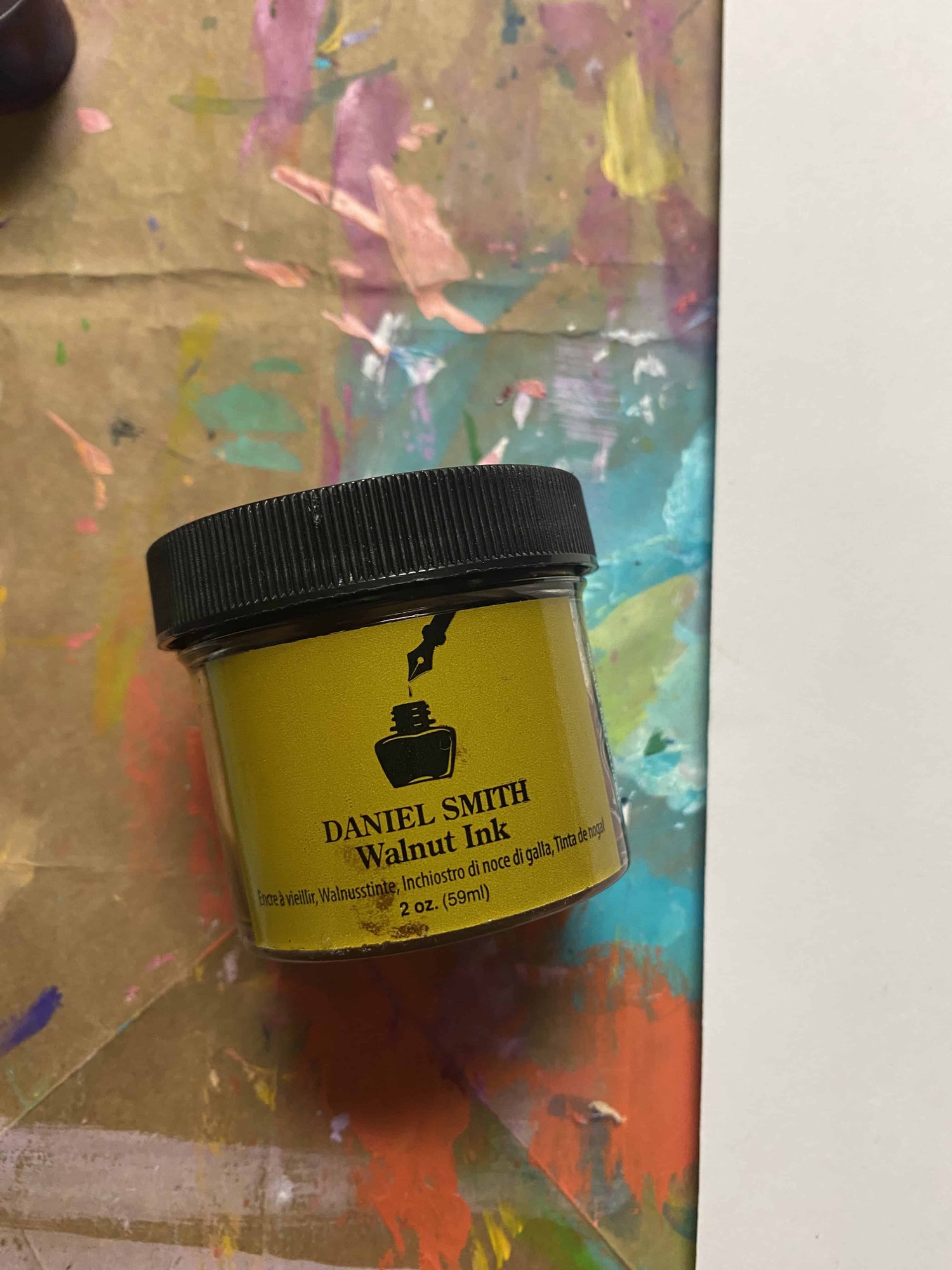 Painting Flowers with Wanut Ink and Watercolor