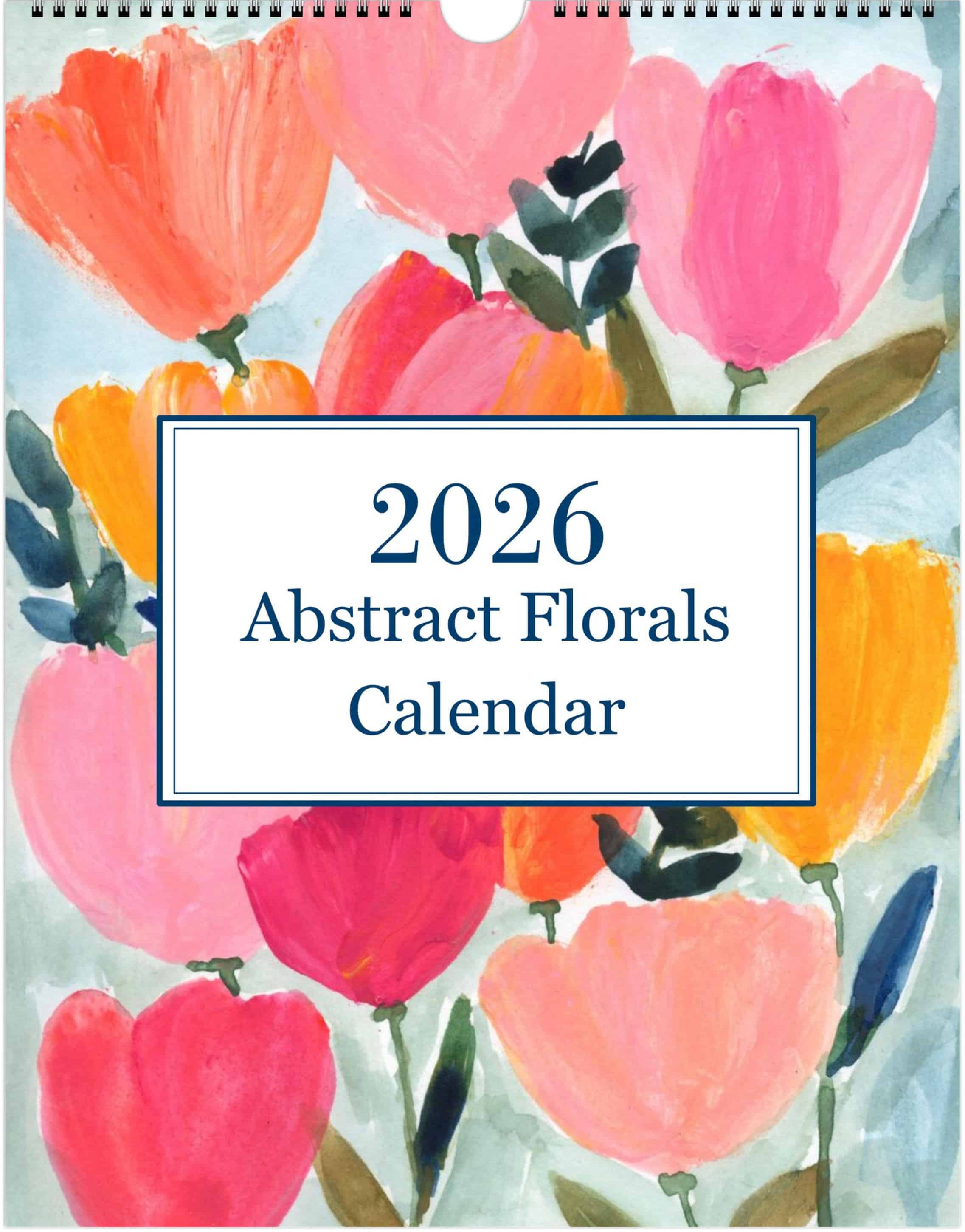 Abstract Flower Calendar 2026